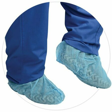 TRADEX INTL Tradex AMBITEX Polypropylene Shoe Covers Blue X-Large, 100PK PSC3XL